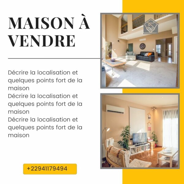 Template immobilier canva