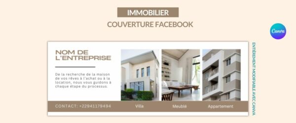 Couverture Facebook - Immobilier 2